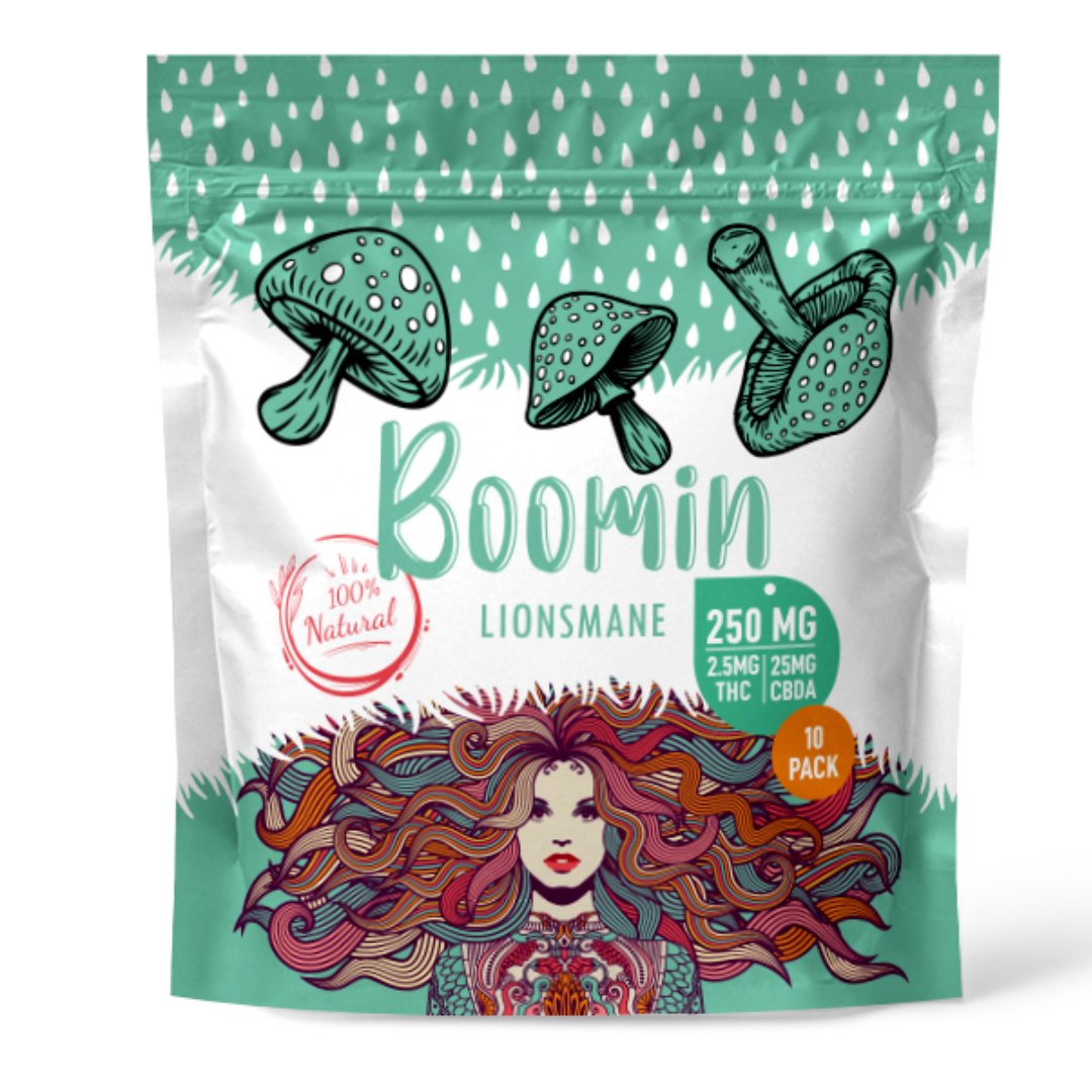 Boomin THC Gummies | 2.5MG THC | 250MG Lion's Mane - Wonderland