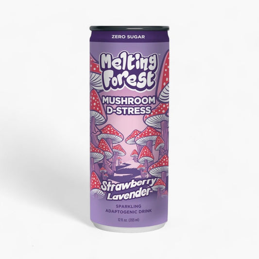 Melting Forest Mushroom Sparkling Water – D - Stress Strawberry Lavender - Wonderland