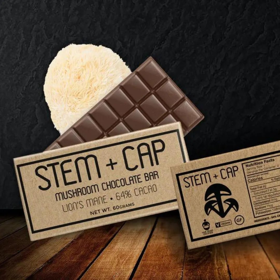 Mushroom Chocolate Lions Mane bar by Stem + Cap - My Store