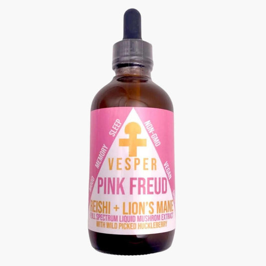 Pink Freud Reishi and Lion's Mane with Wild Huckleberries (4oz) - My Store