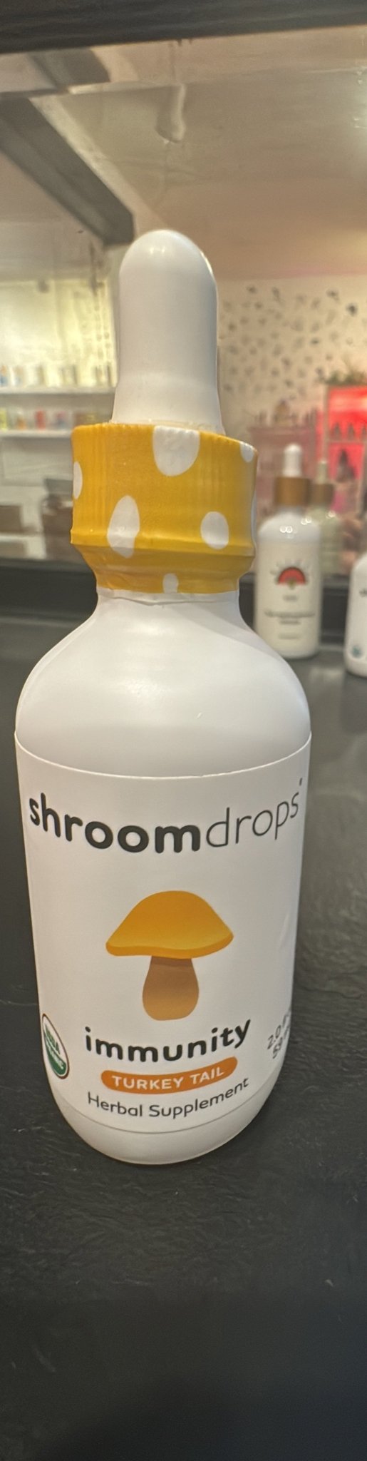 Shroomdrops Mushroom Tincture Supplements - Immunity - Turkey Tail Mushroom - Wonderland