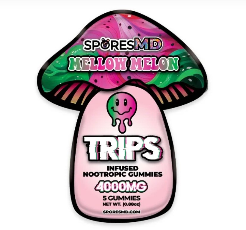 Trips Magic Nootropics Gummies 5 Pieces | Mellow Melon - My Store