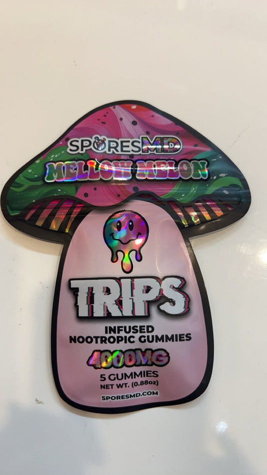 Trips Magic Nootropics Gummies 5 Pieces Mellow Melon - Wonderland