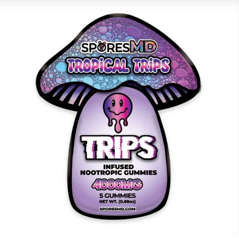 Trips Magic Nootropics Gummies 5 Pieces | Tropical Trips - My Store